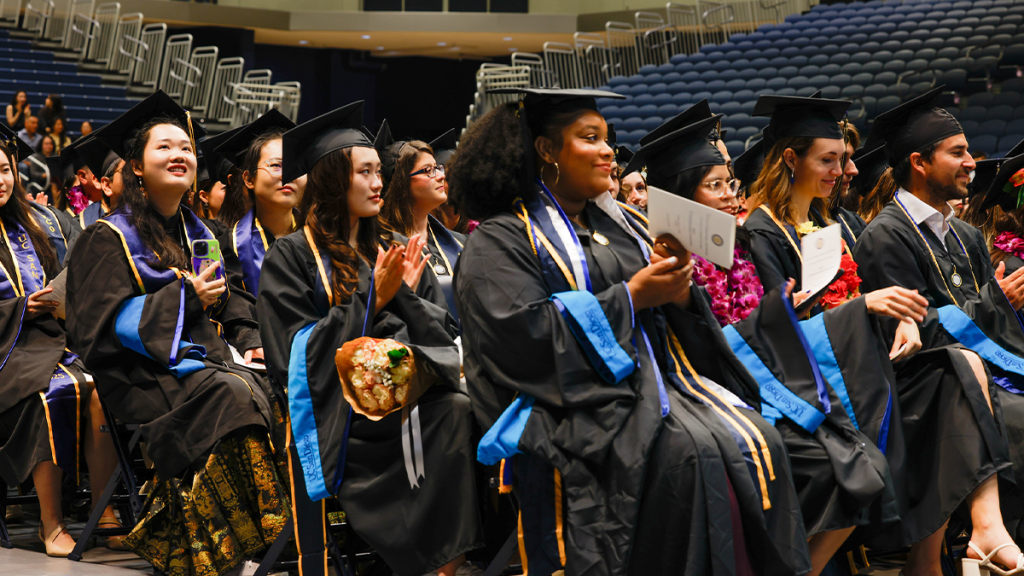 Students at the 2025 commencement ceremony